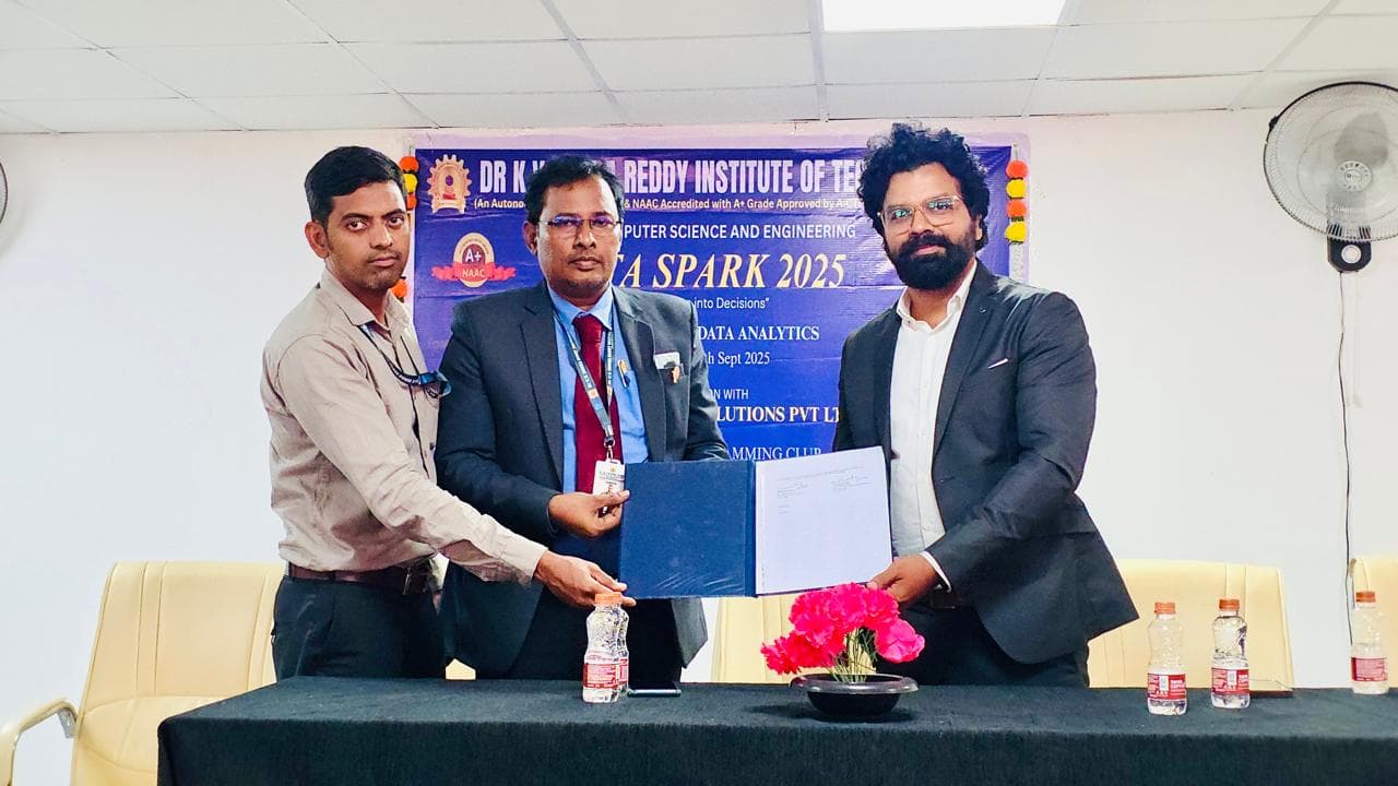 Dr. KV Subba Reddy Institute of Technology — MoU Signing — Kurnool, Andhra Pradesh